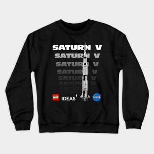 Saturn V in living bricks! Crewneck Sweatshirt